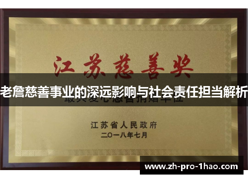 老詹慈善事业的深远影响与社会责任担当解析 老詹慈善事业的深远影响与社会责任担当解析